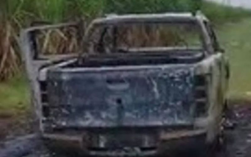 Corpo carbonizado é encontrado em carroceria de caminhonete incendiada em Marechal Deodoro