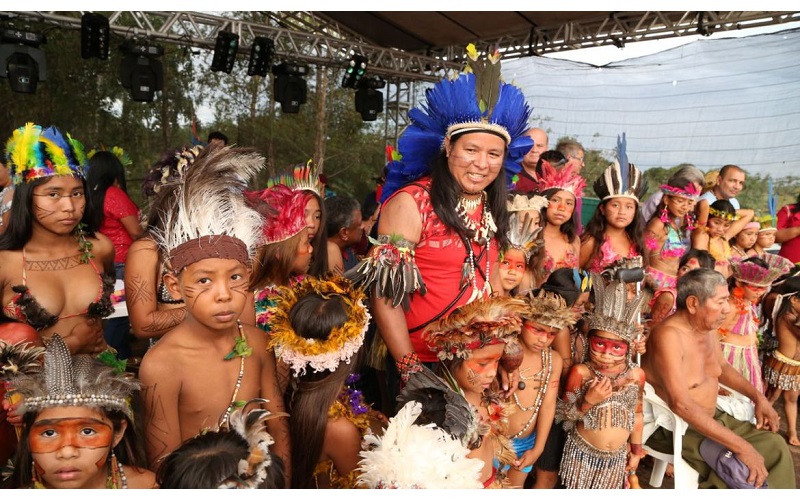 Índios da Aldeia Porto LIndo, em Japorã, Mato Grosso do Sul