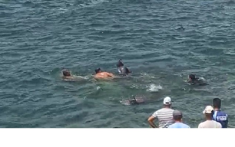 Populares se esforçam para recuperar carga que afundou com o veículo; carro foi retirado do rio, segundo empresa de açaí