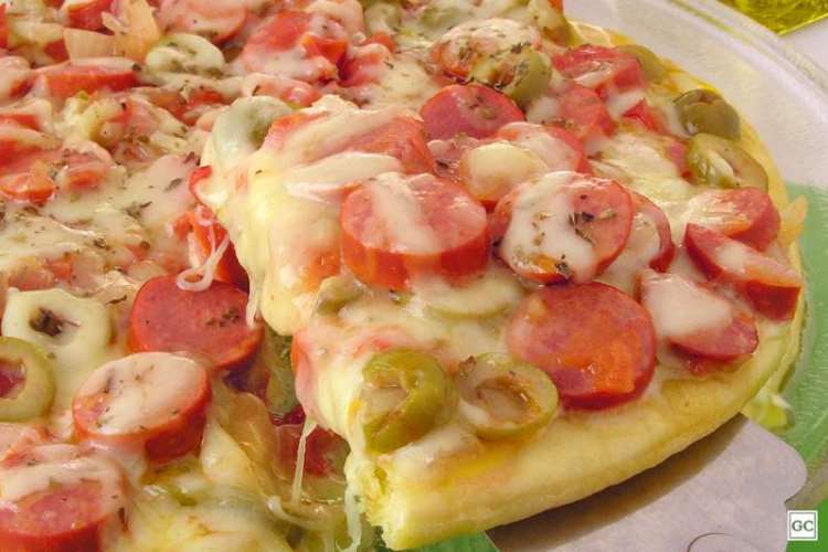 Pizza de salsicha