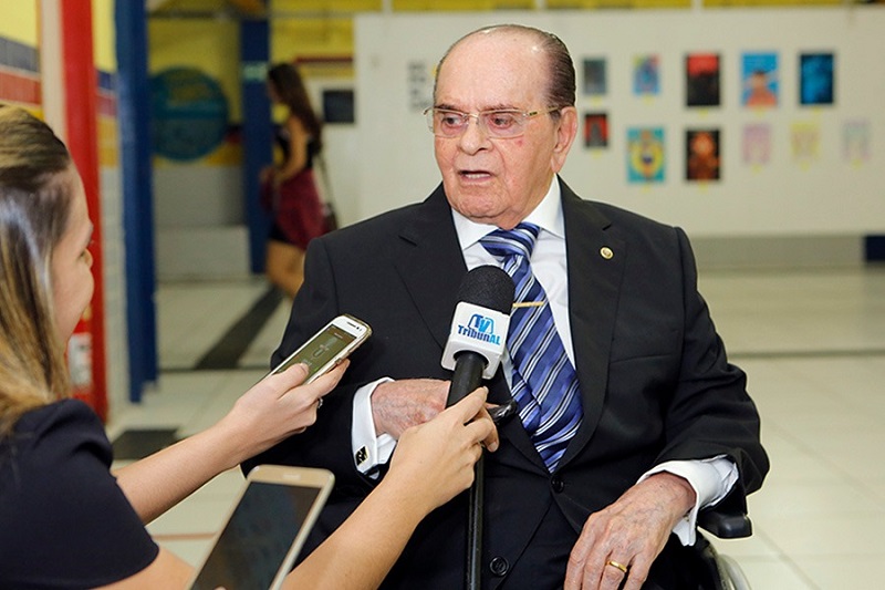 José Agnaldo de Souza Araújo durante homenagem da Uninassau, em 2018.